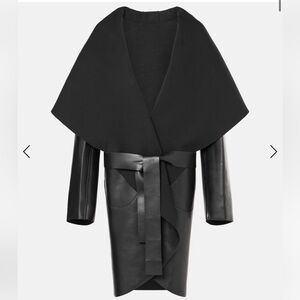 Norma Kamali Black Wrap Coat